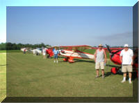 Fliers with their planes